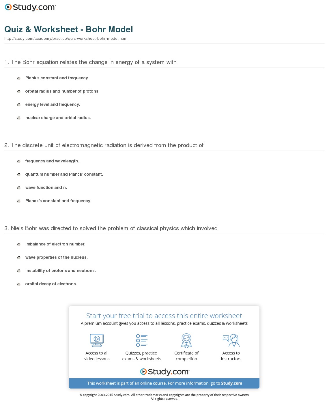 Quiz & Worksheet