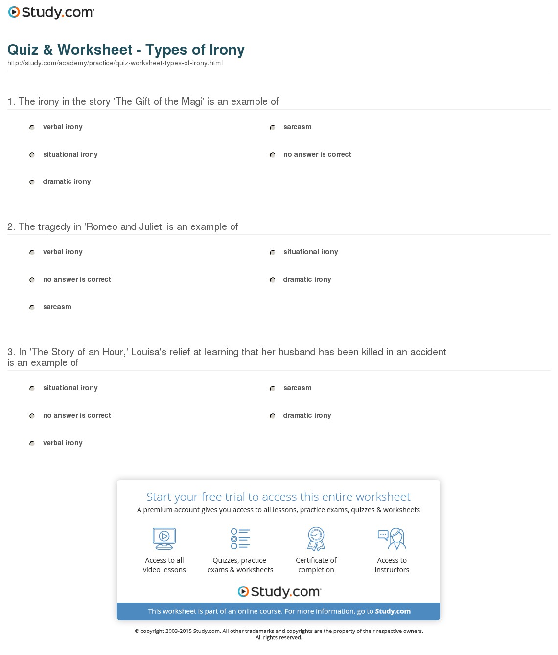 Quiz & Worksheet