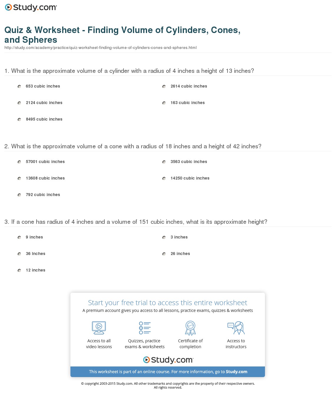 Quiz & Worksheet