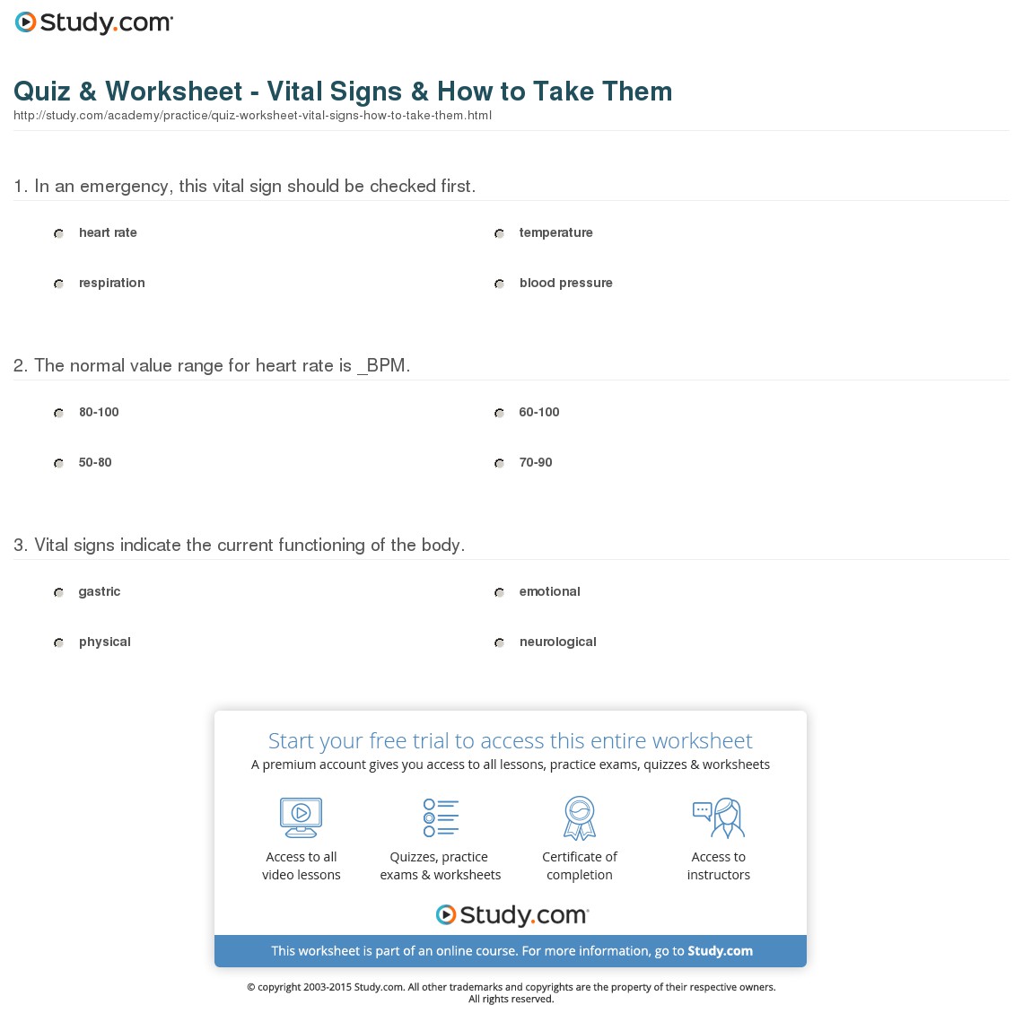 Quiz & Worksheet