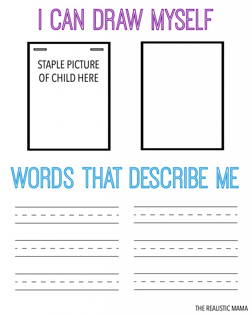 Self Esteem Worksheets For Kids Free Printable Free Worksheets