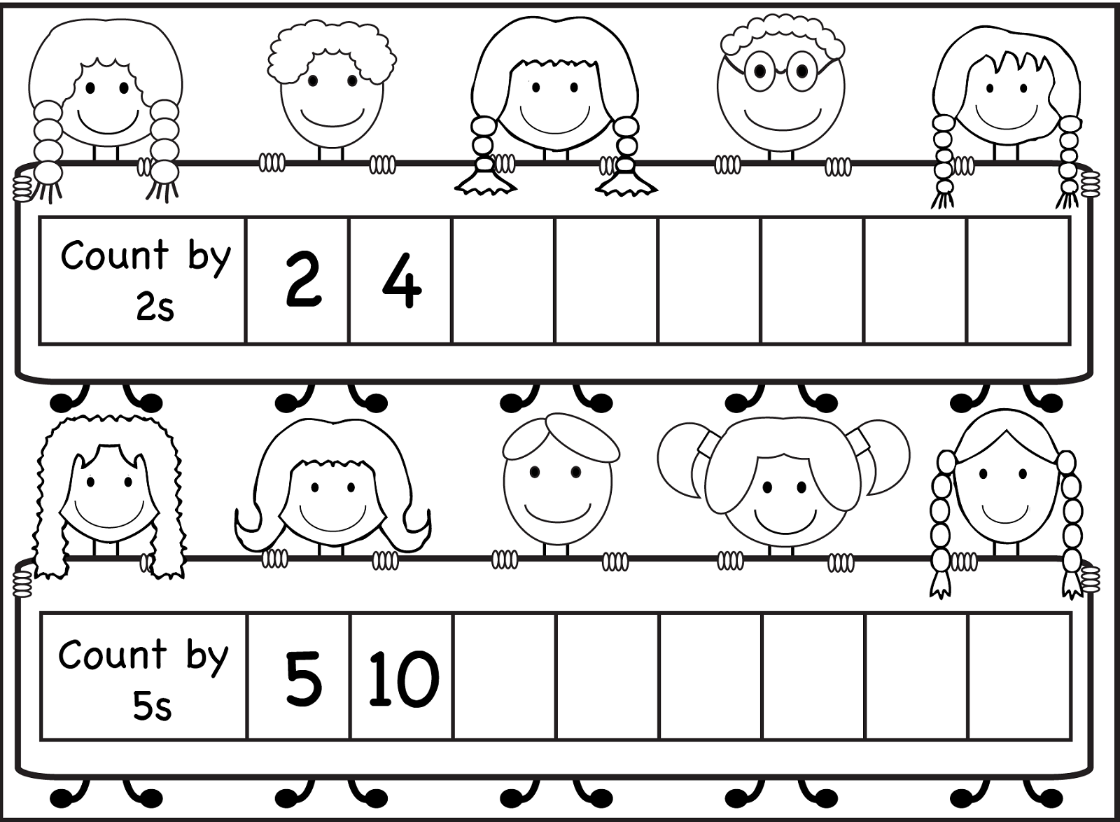 Skip Count By 5 Worksheet 2016