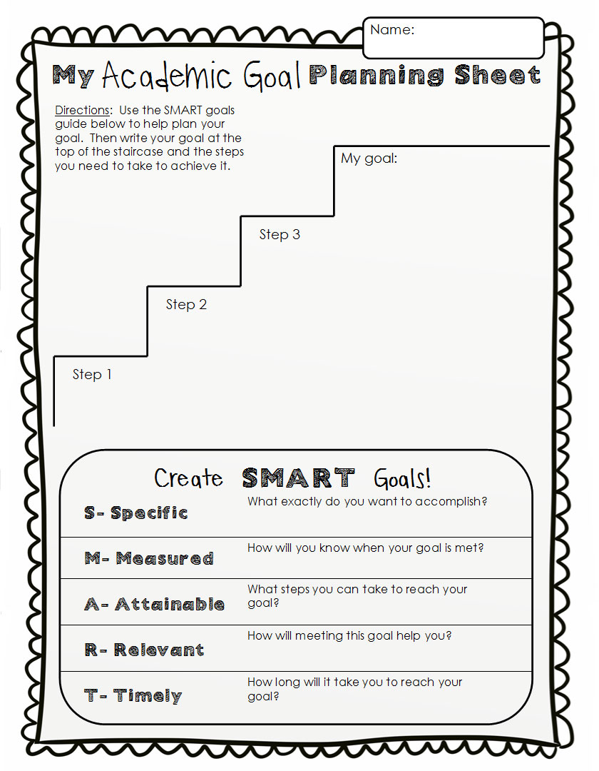 Smart Goal Setting Worksheet For Students Free Worksheets Library