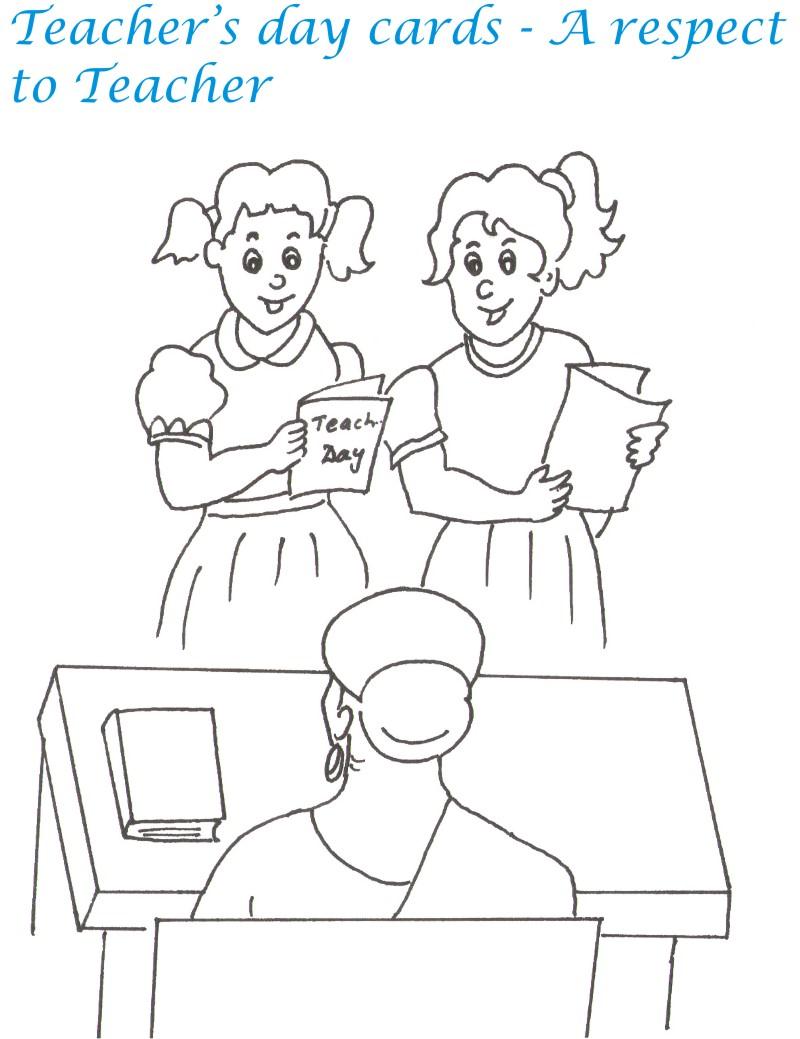 Teacher's Day Printable Coloring Page For Kids 6