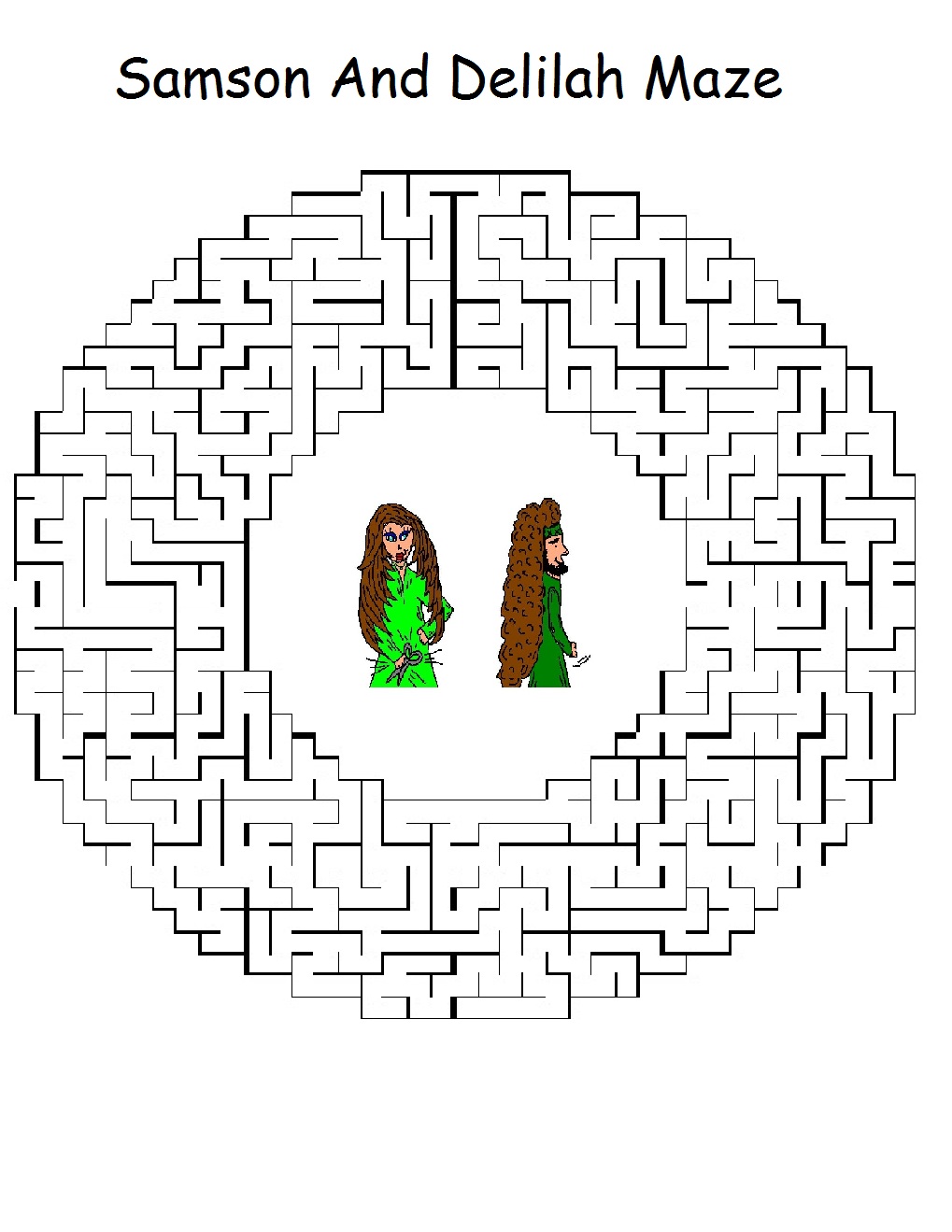 Uncategorized  Samson And Delilah Coloring Pages
