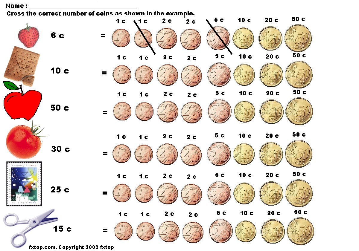 Work Sheet About Euro