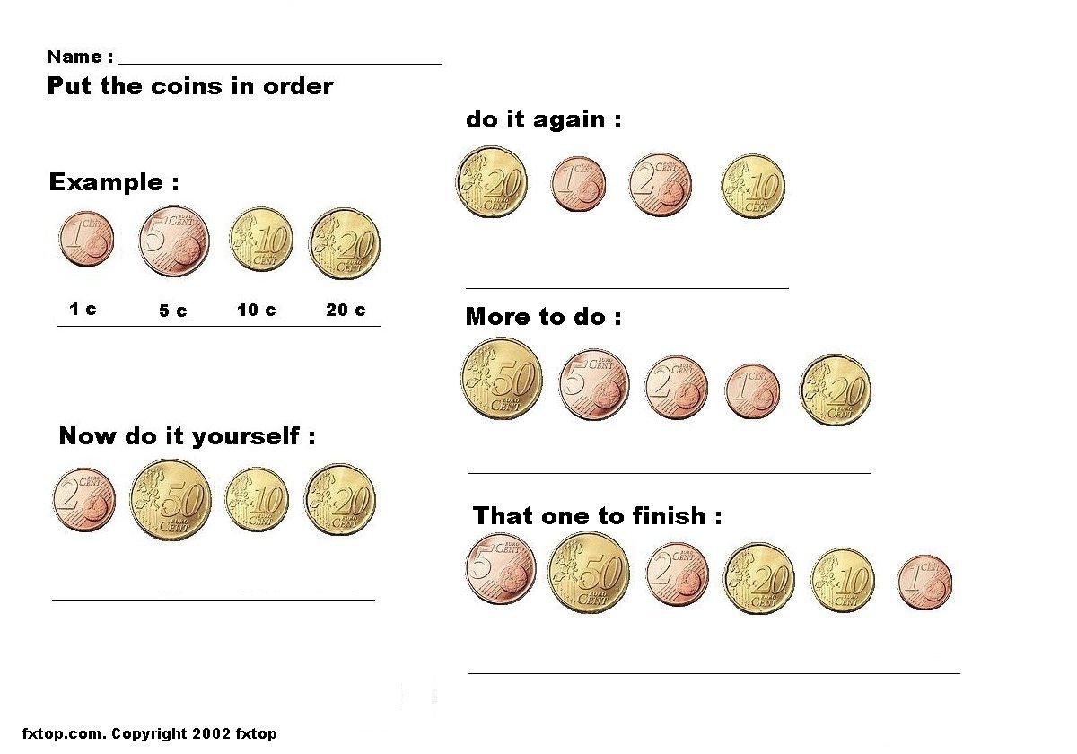 Work Sheet About Euro