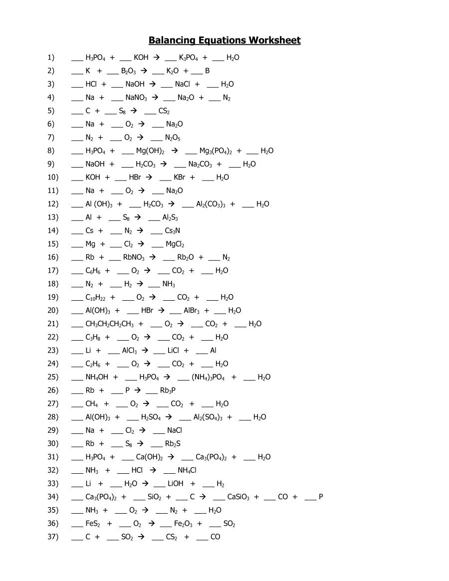 Chemical Reaction Lab Answers  olympiapublishers.com Inside Balancing Equations Worksheet Answer Key