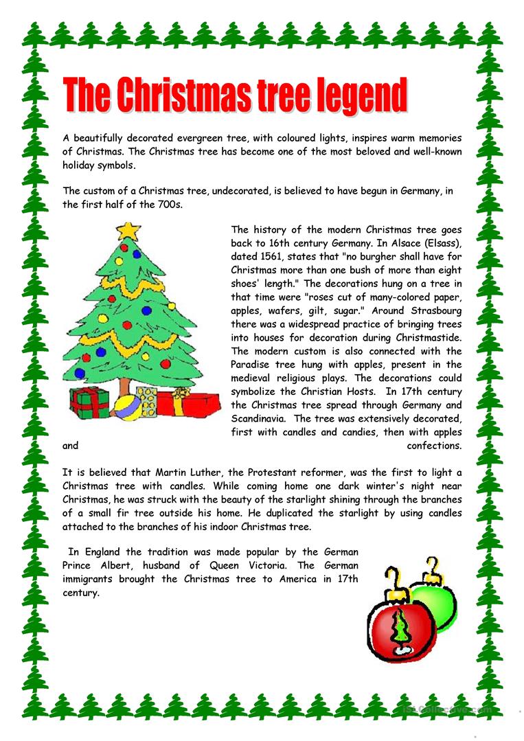 22 Free Esl Christmas Tree Worksheets