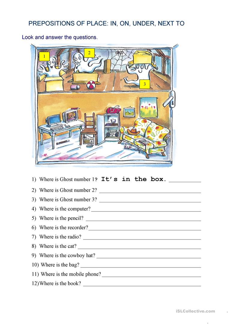 27 Free Esl Next To Worksheets