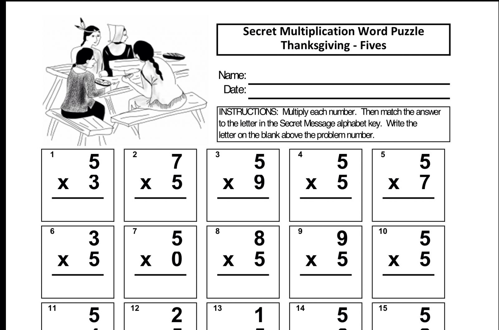7 Thanksgiving Math Lessons And Ideas