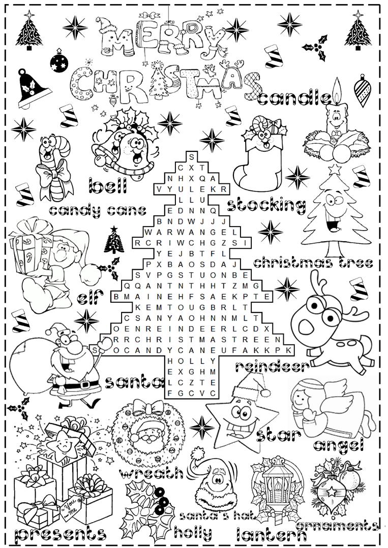 847 Free Esl Christmas Worksheets