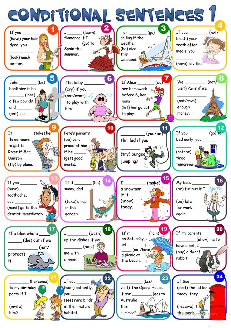 87 Free Esl Conditional Sentences Worksheets