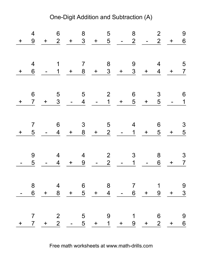 Adding And Subtracting Single