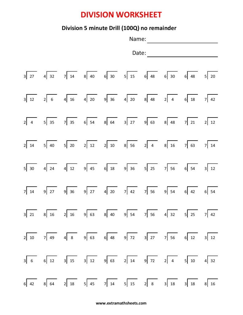 Addition Drill Worksheets Worksheets For All