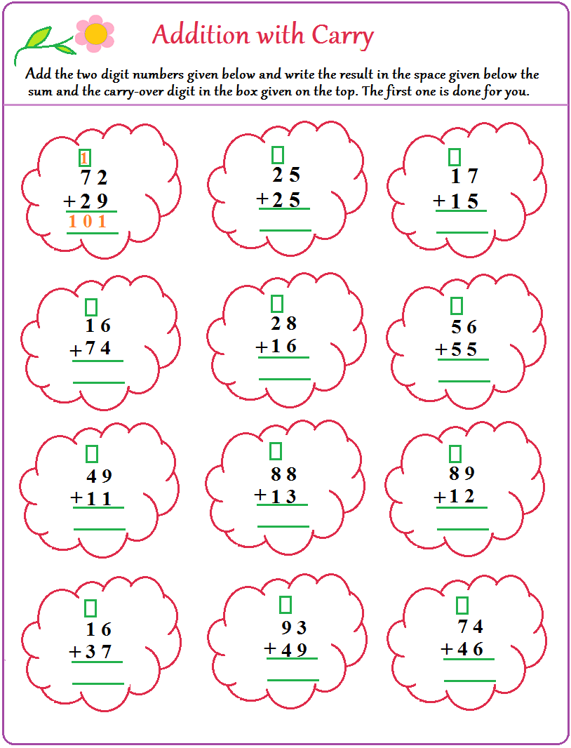 Addition With Carrying Worksheets Free Library Regrouping Forrade