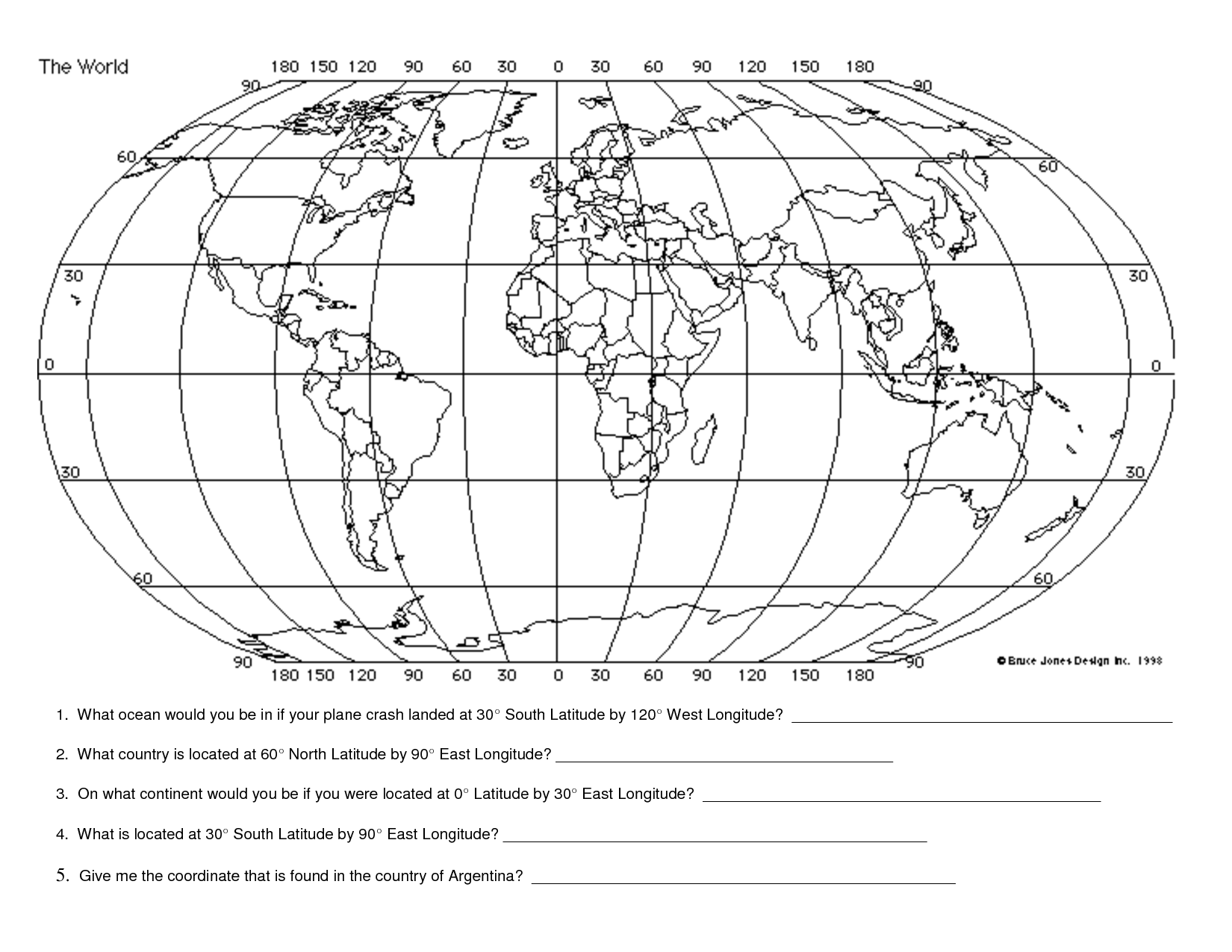 Blank Us Map With Latitude And Longitude Lines