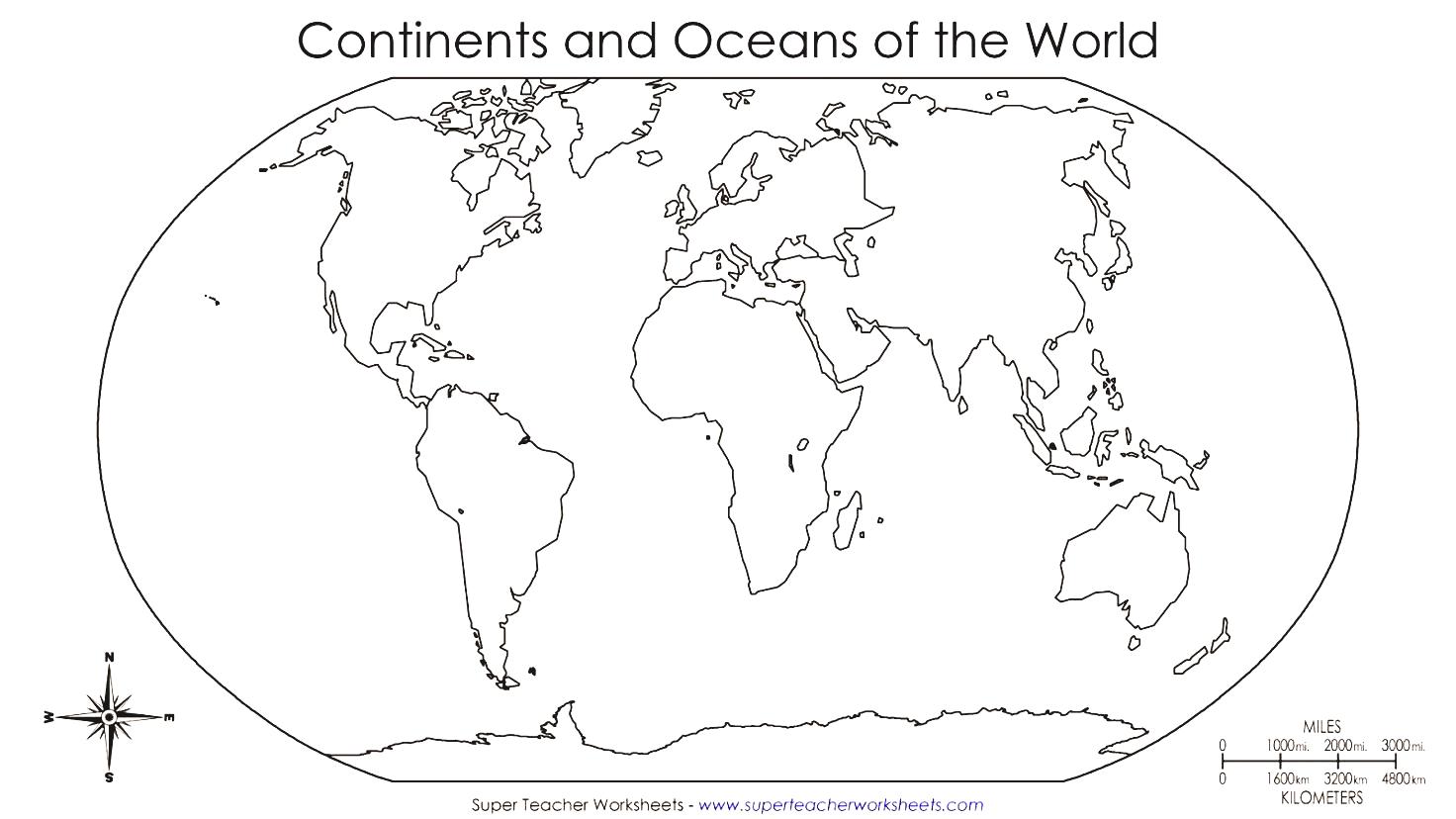 Blank World Map Printable Worksheet Maps Best Of Pdf And