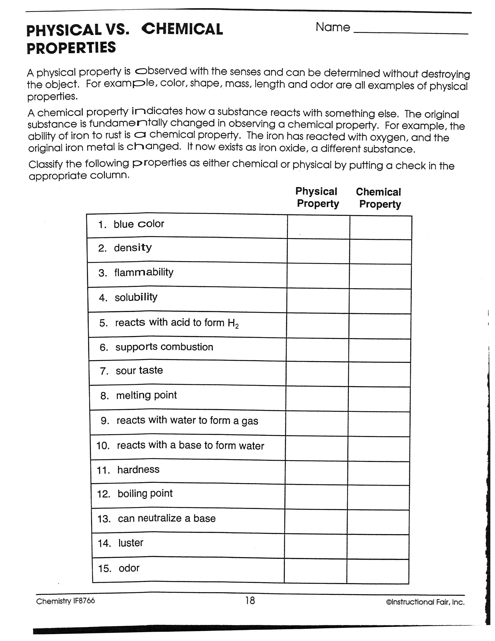 Changes In States Of Matter Odd One Out Worksheet Worksheets