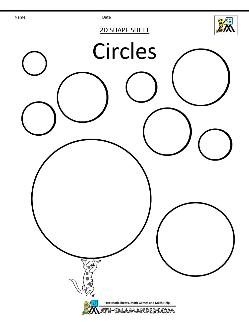 Circle Shape Coloring Circle Shape Coloring