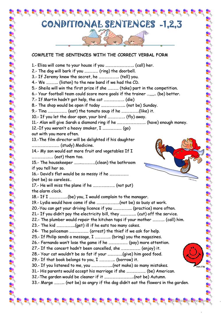 Conditional Sentences Worksheet
