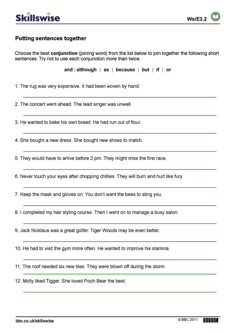 Correct Sentence Worksheets Worksheets For All