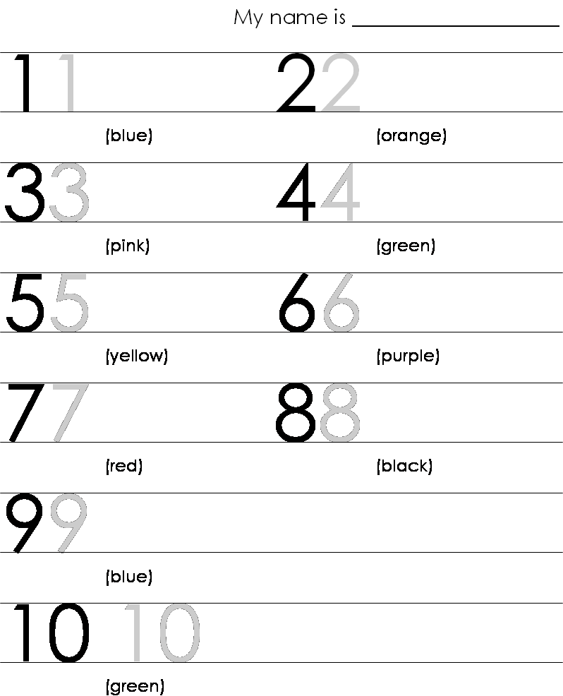 Counting Worksheets 1 10 Free Worksheets Library