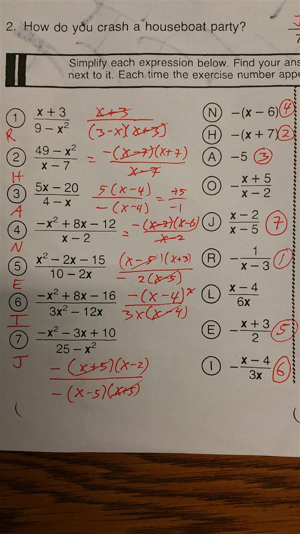 Cryptic Quiz Math Worksheets Answers Page 148