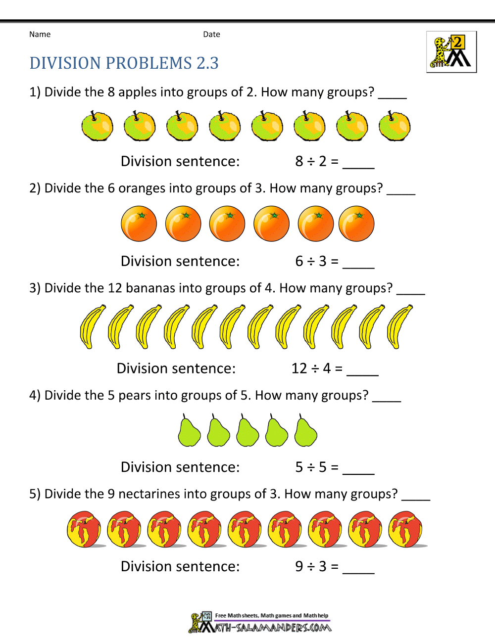Dividing By 2 Worksheets Worksheets For All