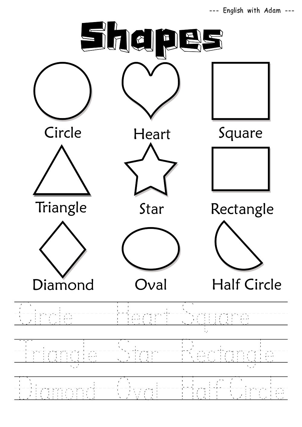 English Worksheet For Kids Printable Loving Kindergarten