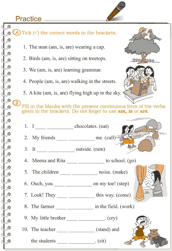 Past And Present Tense Worksheets For Grade 4