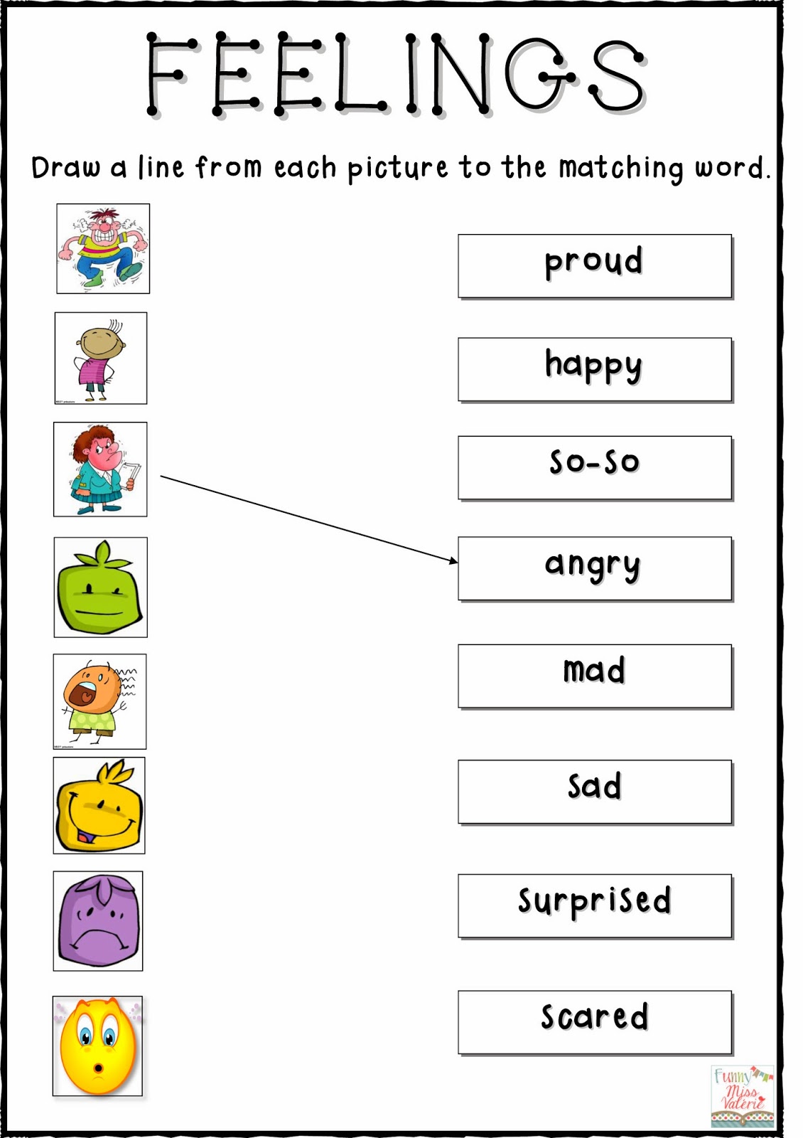 Feelings Worksheets For Kids Worksheets For All