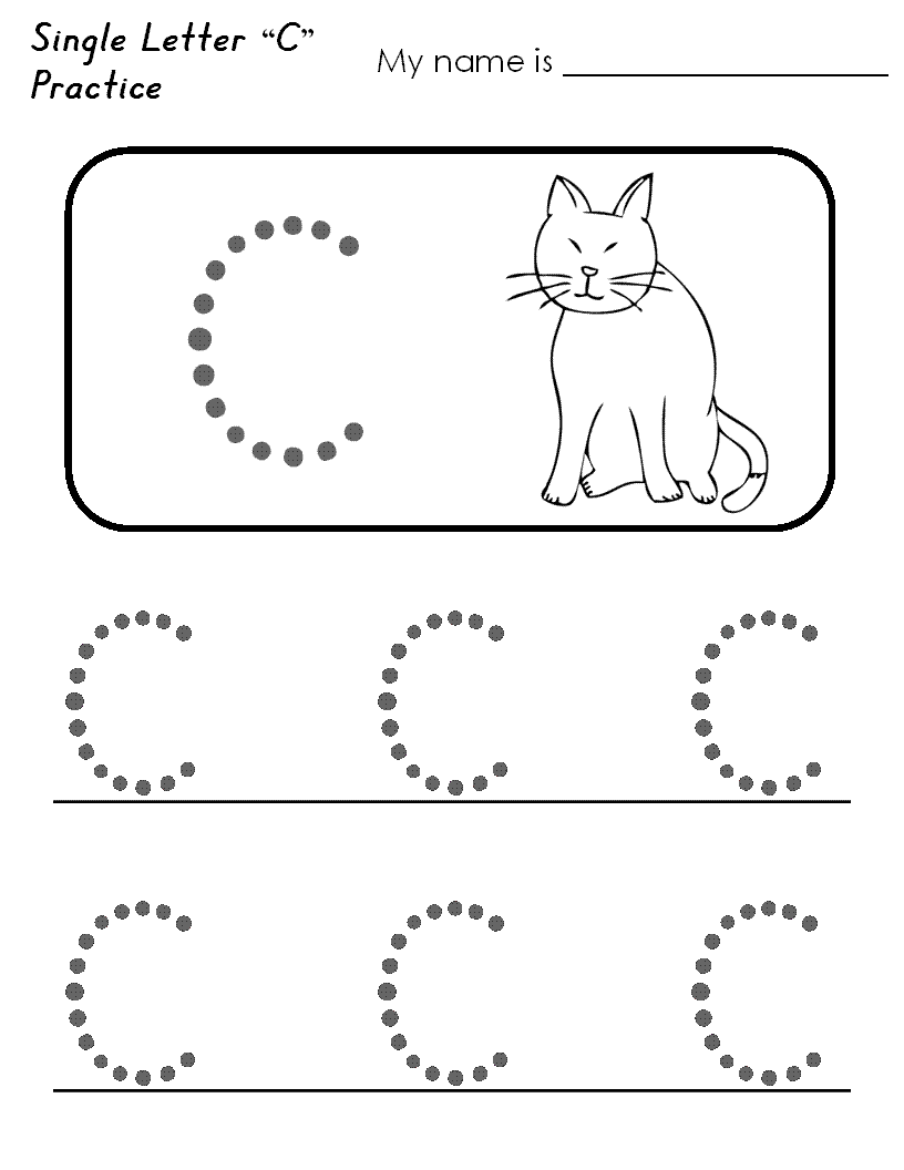 Free Printable Preschool Worksheets Letter C