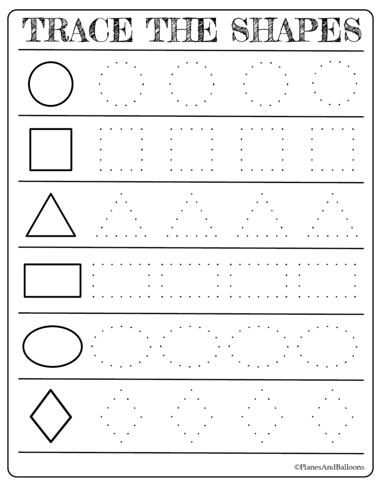 Free Printable Shapes Worksheets