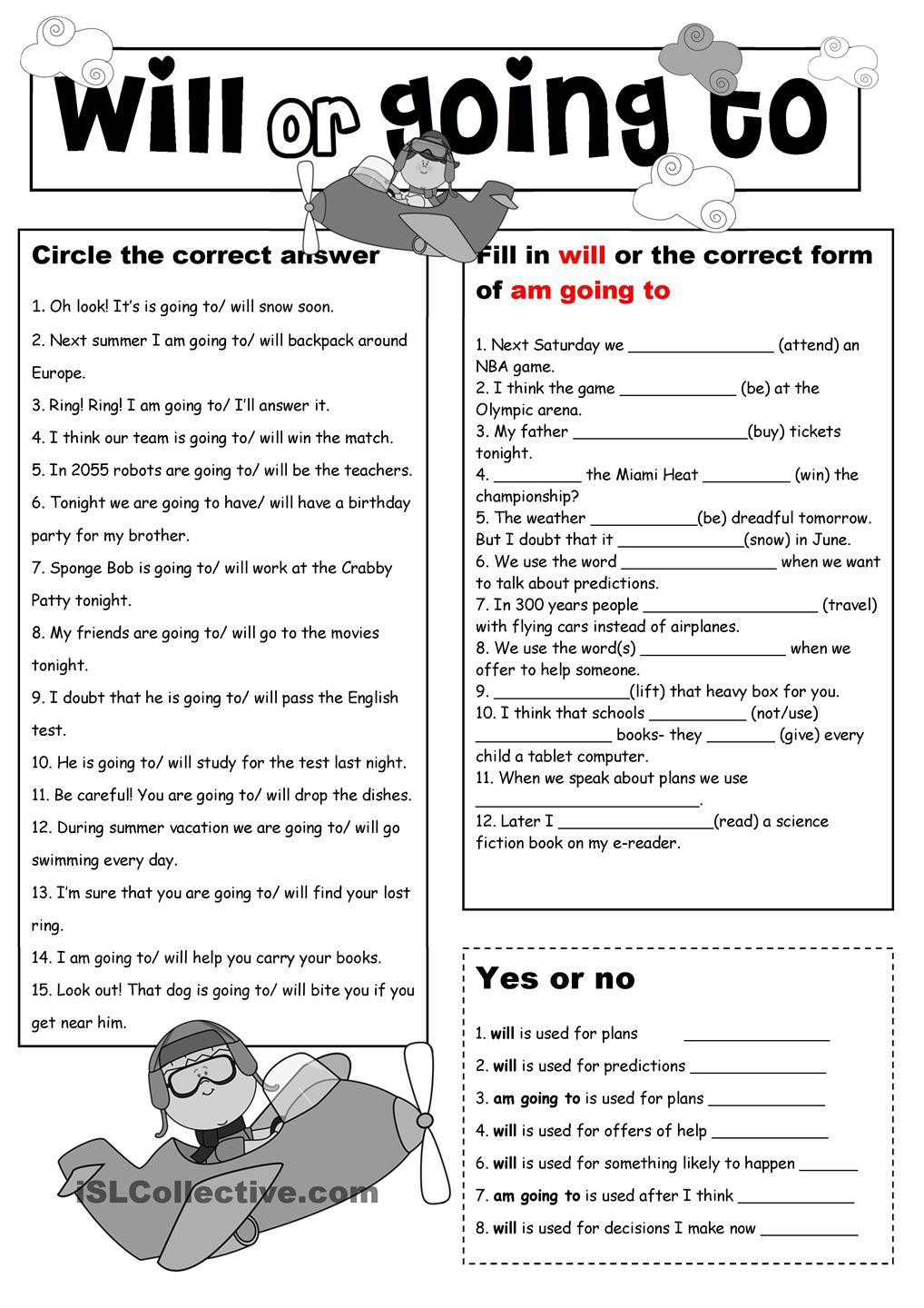 going-to-worksheets-pdf