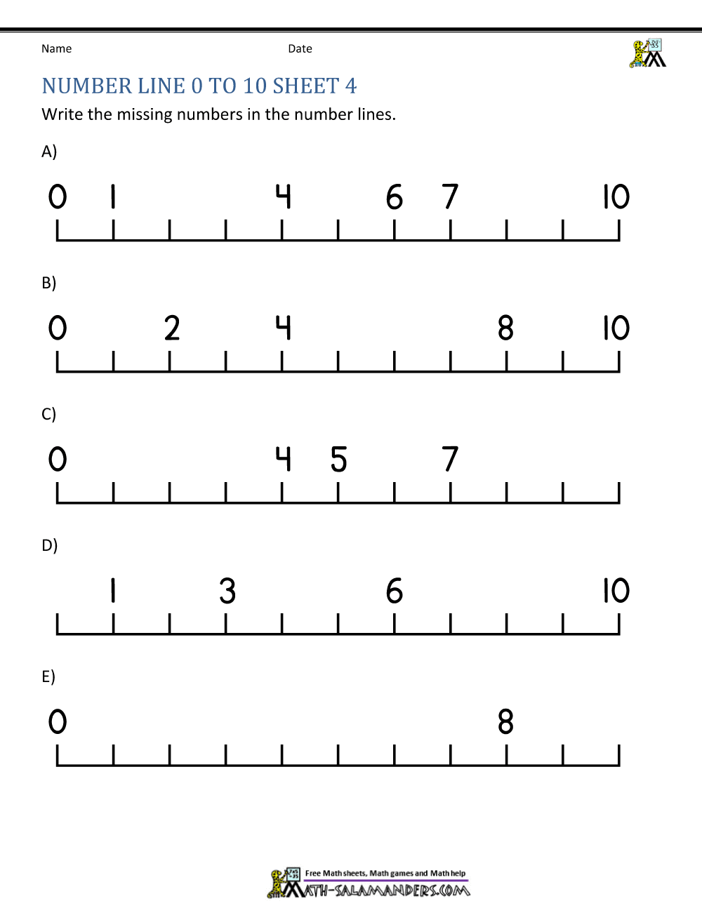 missing-numbers-on-a-number-line-worksheets