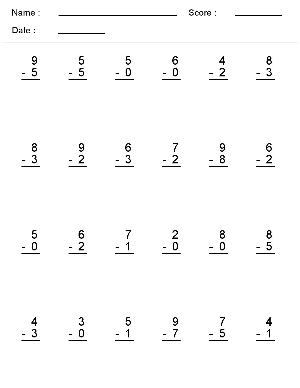 Kindergarten Worksheets  Maths Worksheets