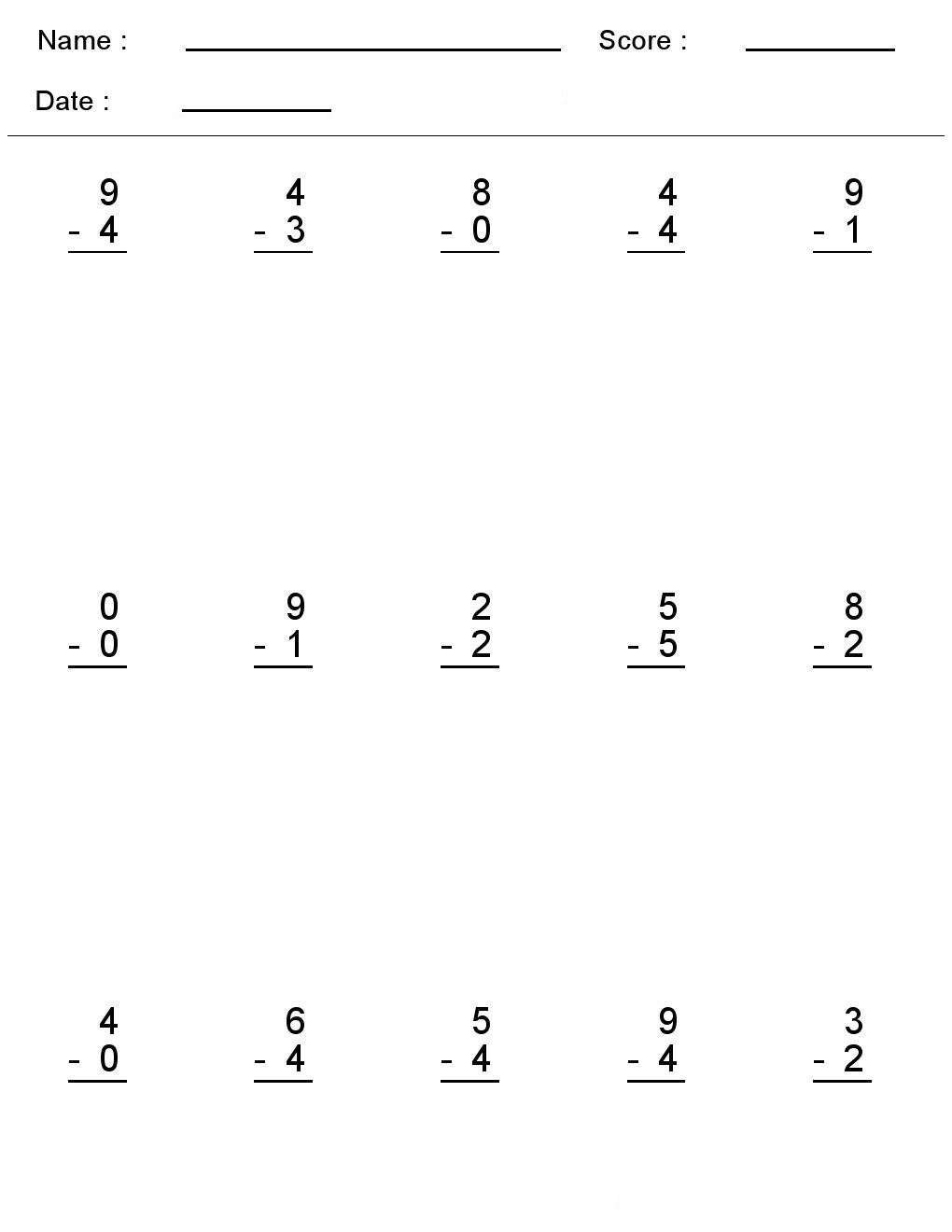 Kindergarten Worksheets  Maths Worksheets