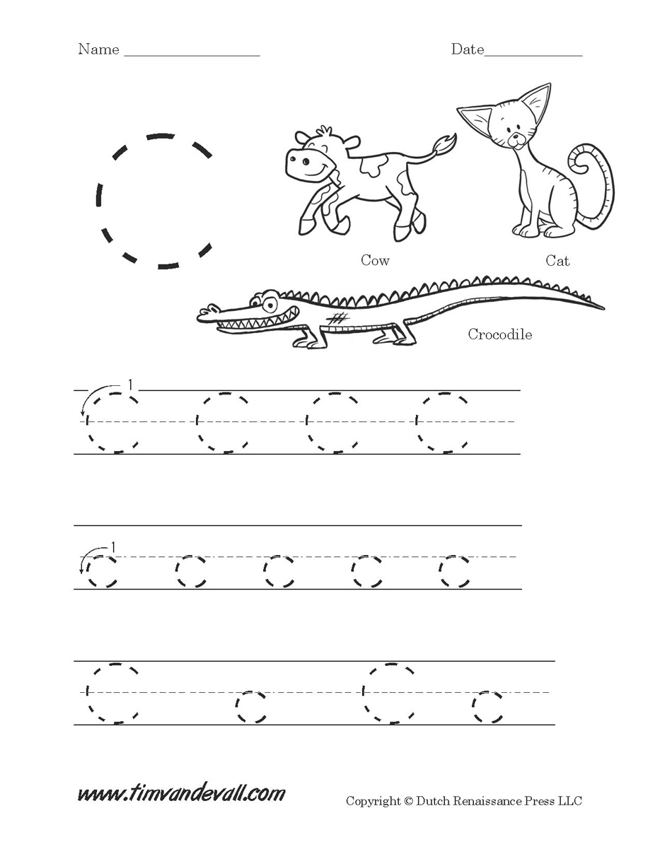 Letter C Worksheet