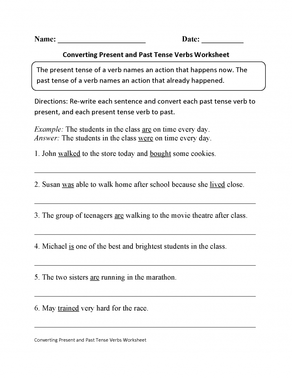 Linking Verb Worksheets Forergarten Exercises Irregular Past Tense