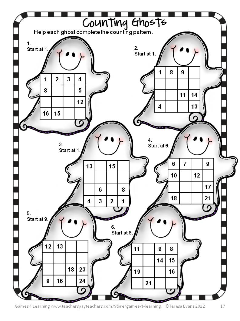 Math Halloween Worksheets Worksheets For All