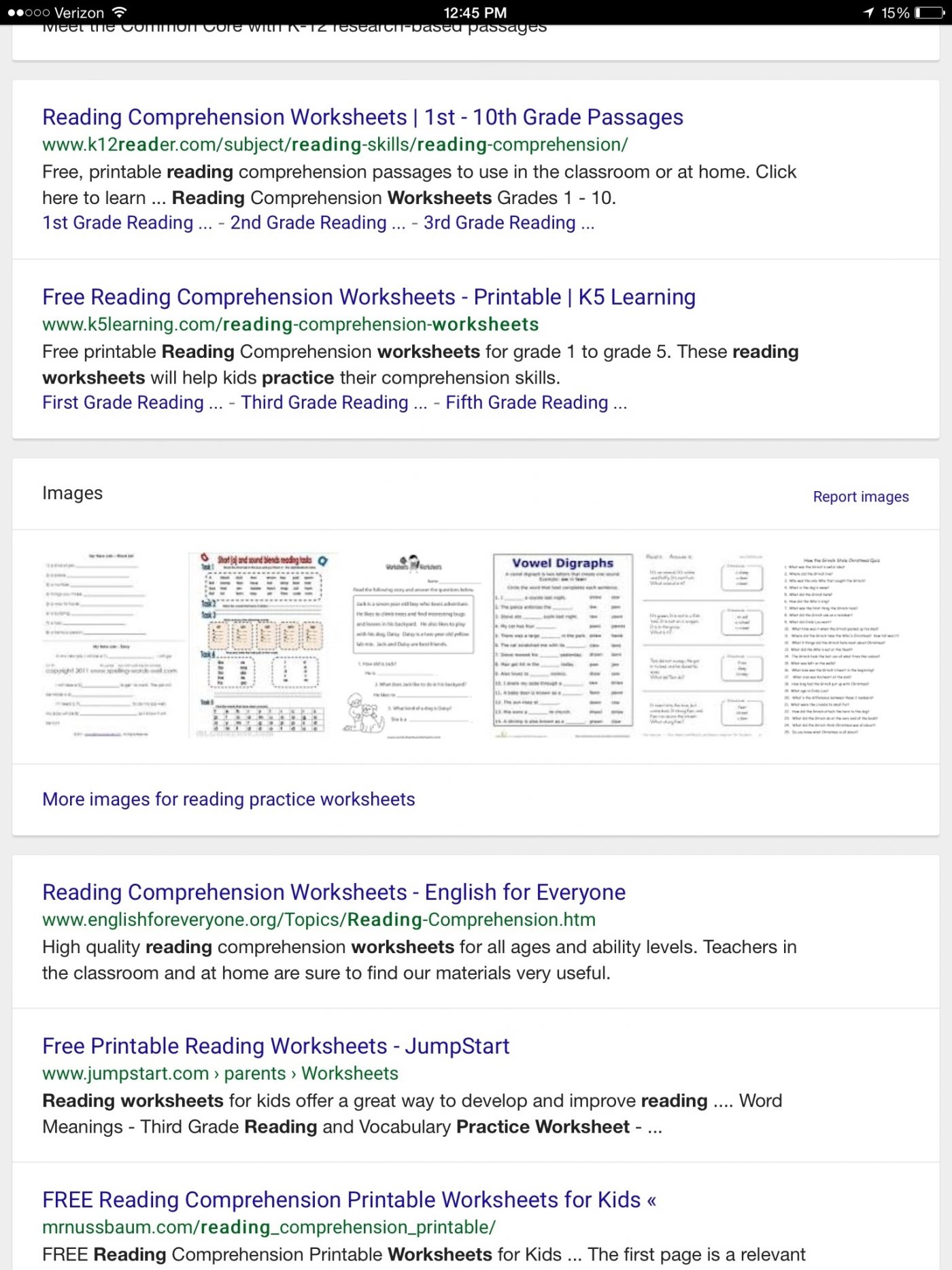 Math Worksheets Kindergarten Reading Comprehension For Free