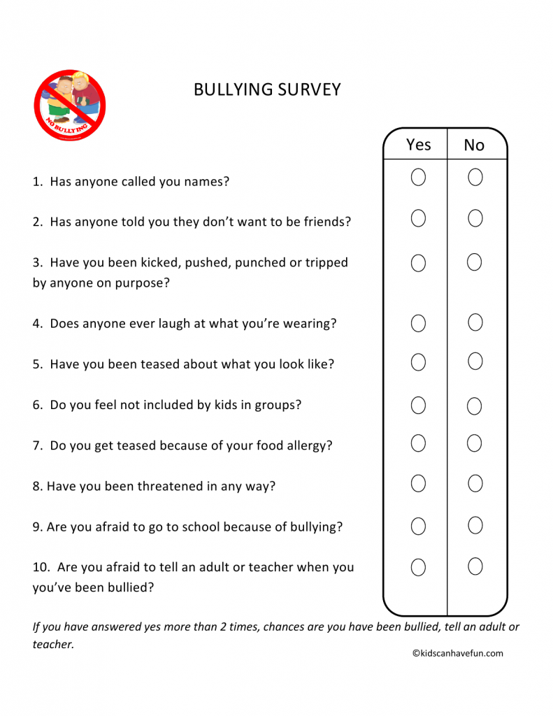 No Bullying Activities, Posters, Certificates, Worksheets