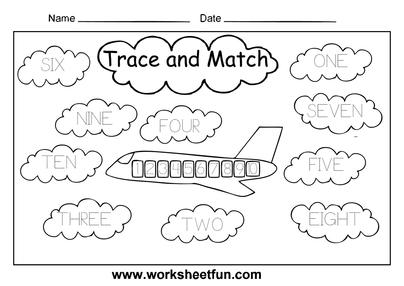 Numbers In Words Free Worksheet