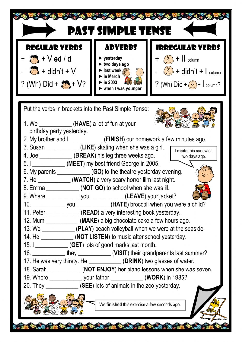 Past Simple Tense
