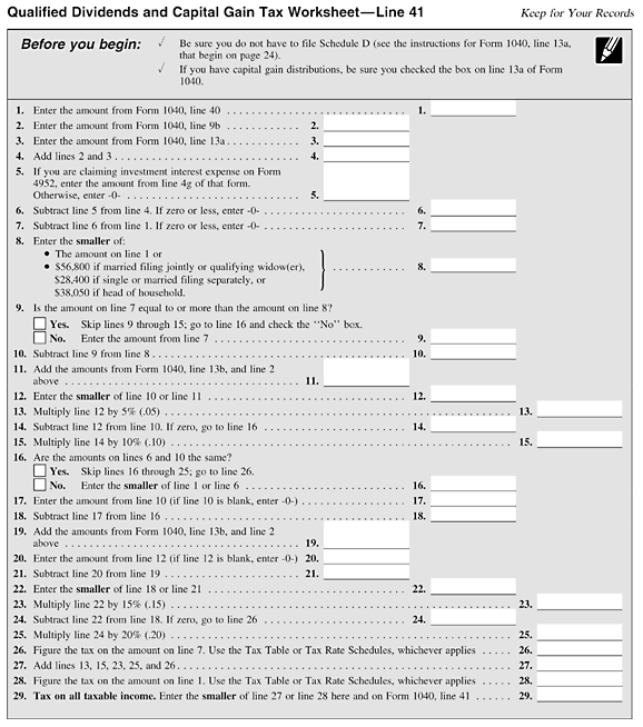 Pictures Capital Gains Worksheet 2014