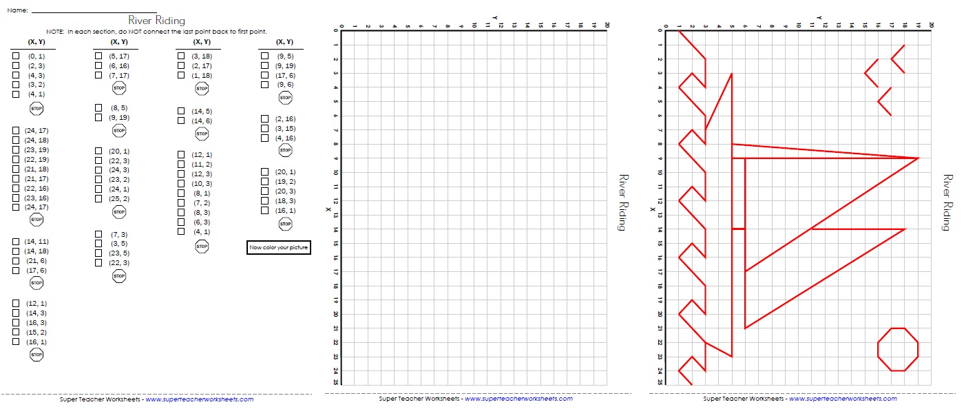 Plane Mystery Picture Worksheets Free