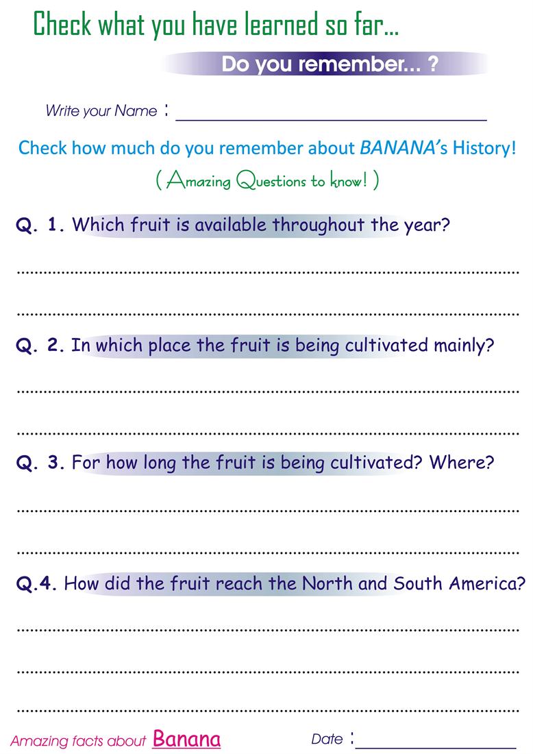Questions On History Of 'banana'