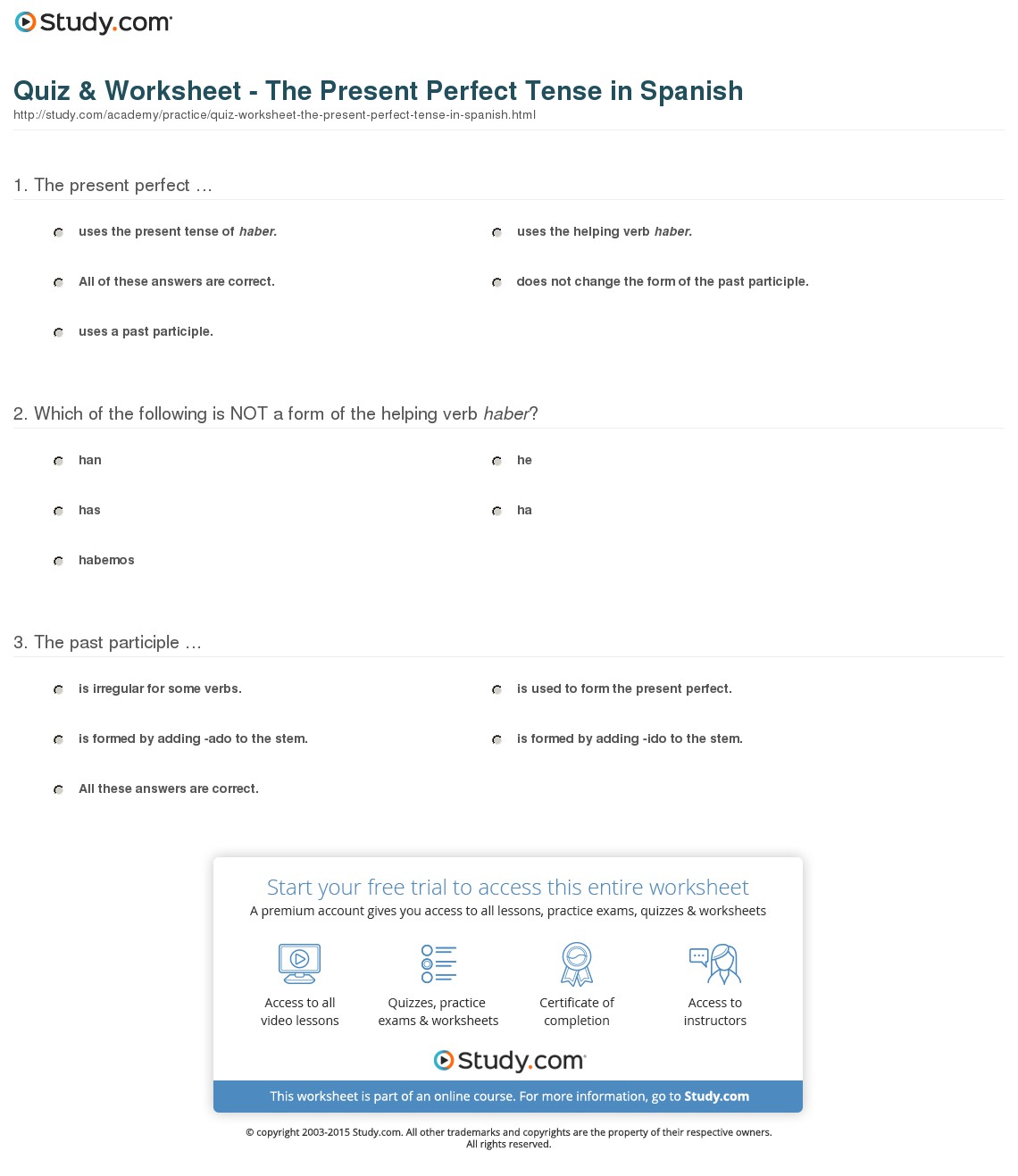 Quiz & Worksheet