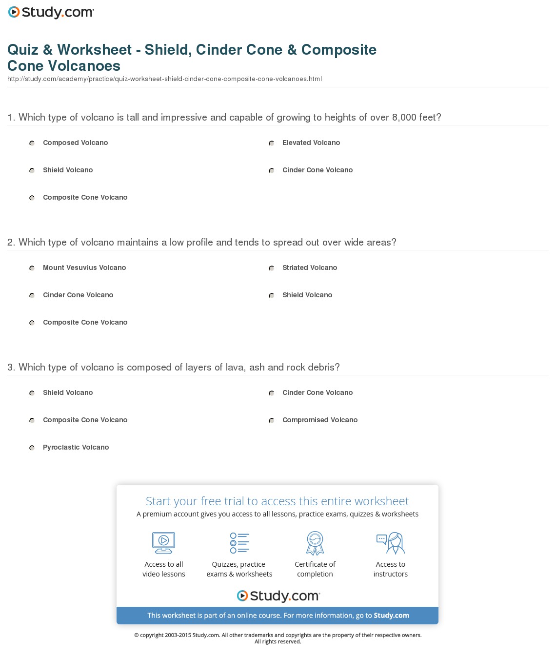 Quiz & Worksheet